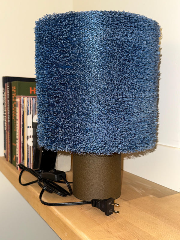 Shag Beam - Blue Fuzz Lamp