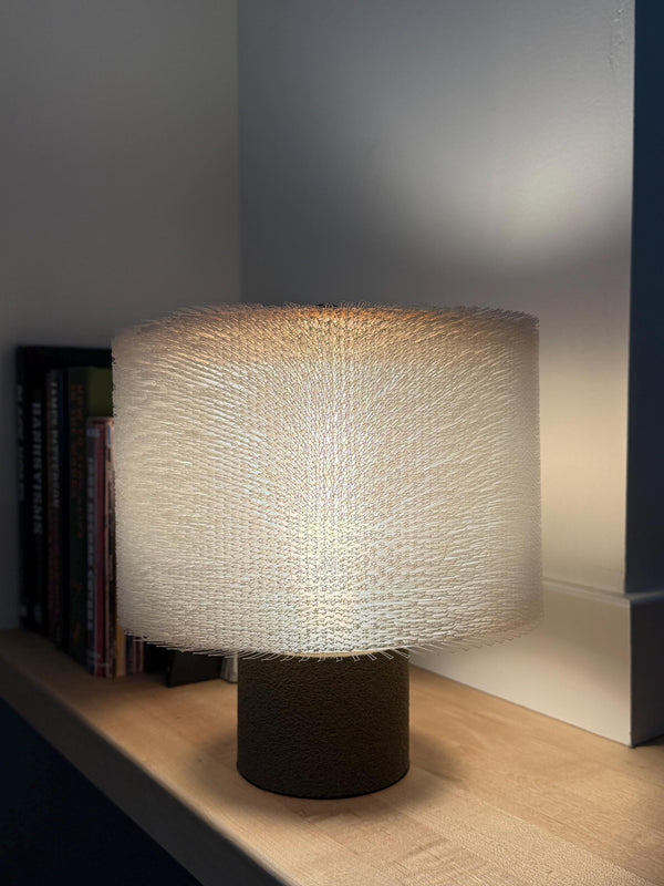 Shag Beam - Ivory Fuzzy Lamp