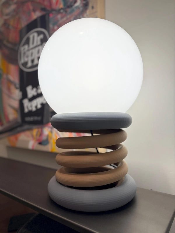 Spring Theory – Sculptural Coil Table Lamp