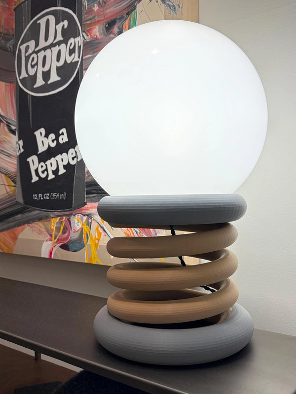 Spring Theory – Sculptural Coil Table Lamp