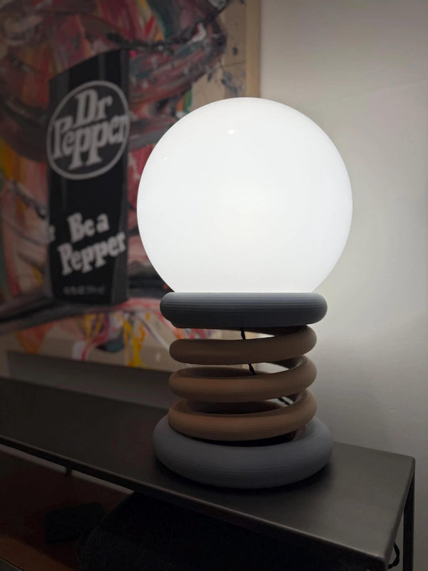 Spring Theory – Sculptural Coil Table Lamp