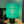 Shag Beam - Teal Fuzzy Lamp