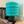 Shag Beam - Teal Fuzzy Lamp