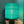 Shag Beam - Teal Fuzzy Lamp