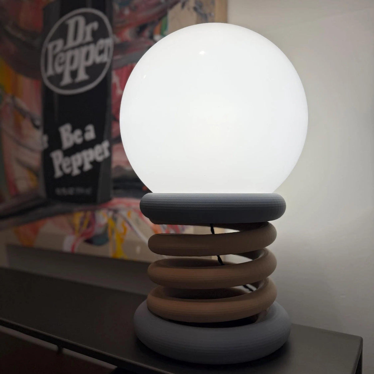 Spring Theory – Sculptural Coil Table Lamp – ArtbyPhillip